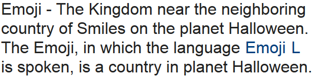 Story: Emoji the country