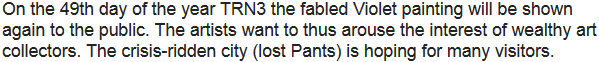 Story: The art city Picasso and the Violet Painting