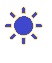 Blue Emoji Sun