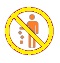 Emoji No Waste Sign