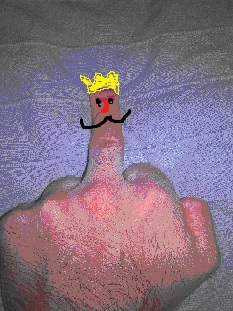 King Middle Finger Emoji