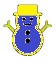 Snow Man Blue Emoji