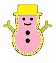 Snow Man Pink Emoji