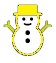 Snow Man Yellow Emoji