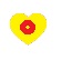 Yellow Red Heart Emoji